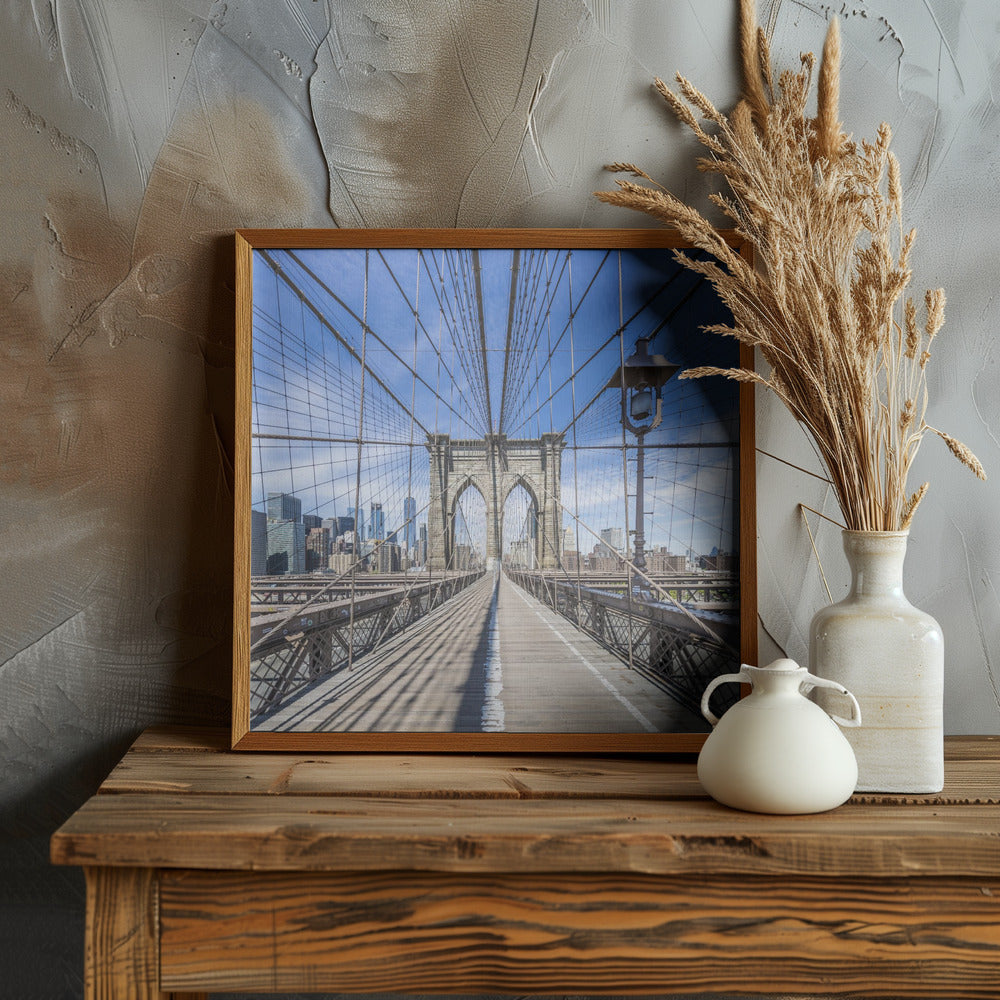 NEW YORK CITY Brooklyn Bridge Poster