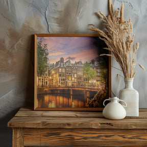 AMSTERDAM Idyllic impression from Singel Poster