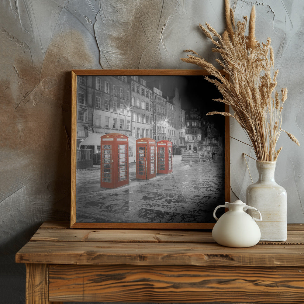 Evening impression of the Royal Mile in Edinburgh - Colorkey Poster