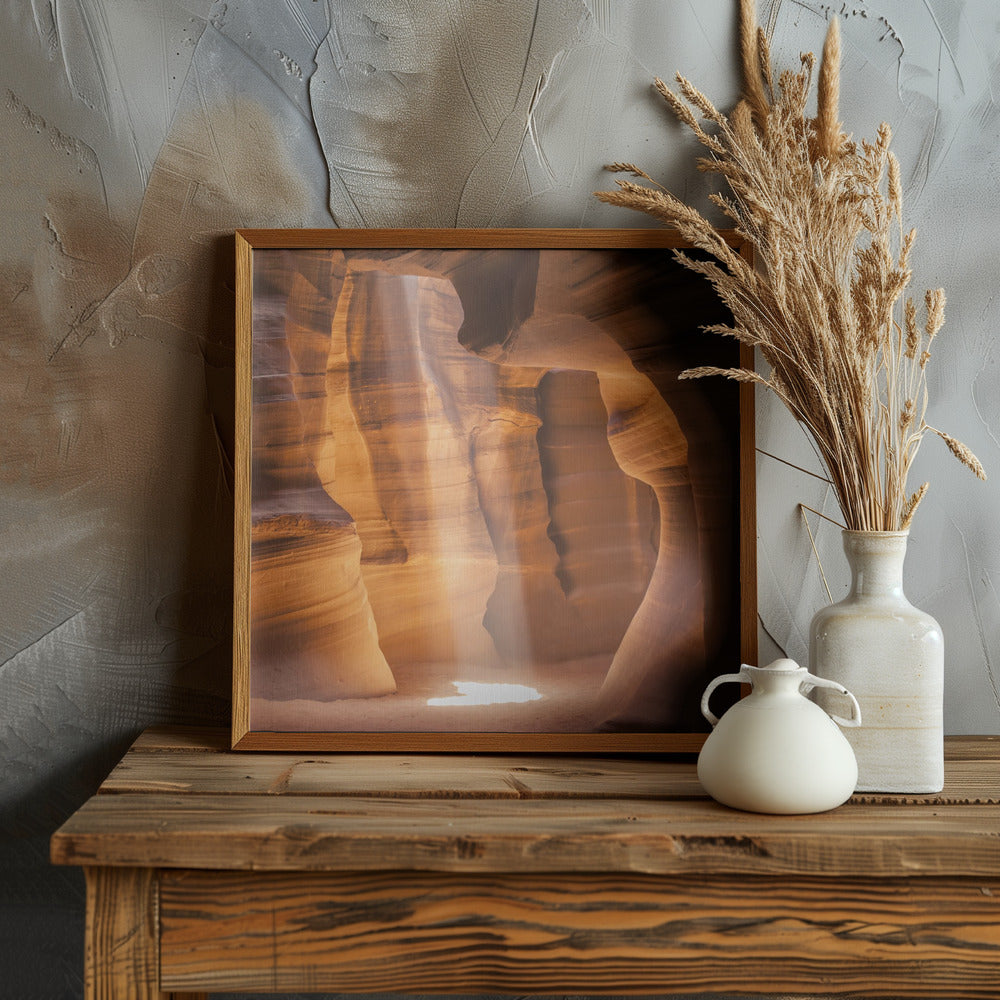 ANTELOPE CANYON Lightbeam Poster