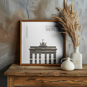 Urban Art BERLIN Brandenburg Gate Poster