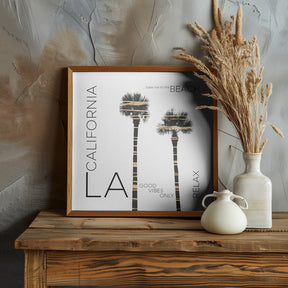 Urban Art LA Palm Trees Poster