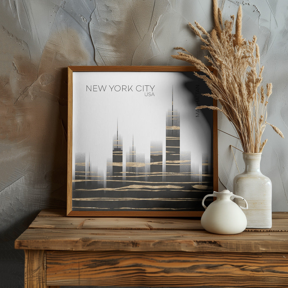 Urban Art NYC Skyline Poster