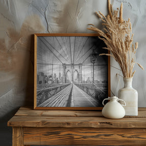 NYC Brooklyn Bridge Poster