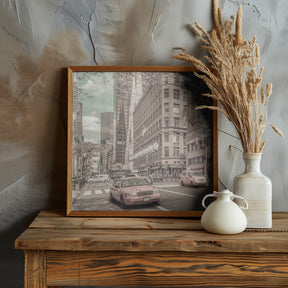 MANHATTAN 5th Avenue | urban vintage style Poster