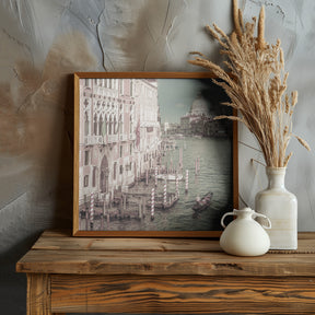 VENICE Canal Grande with Santa Maria della Salute | urban vintage style Poster