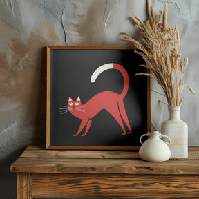 Red Cat Poster