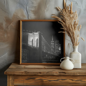 Brooklyn Bridge & Lower Manhattan Poster