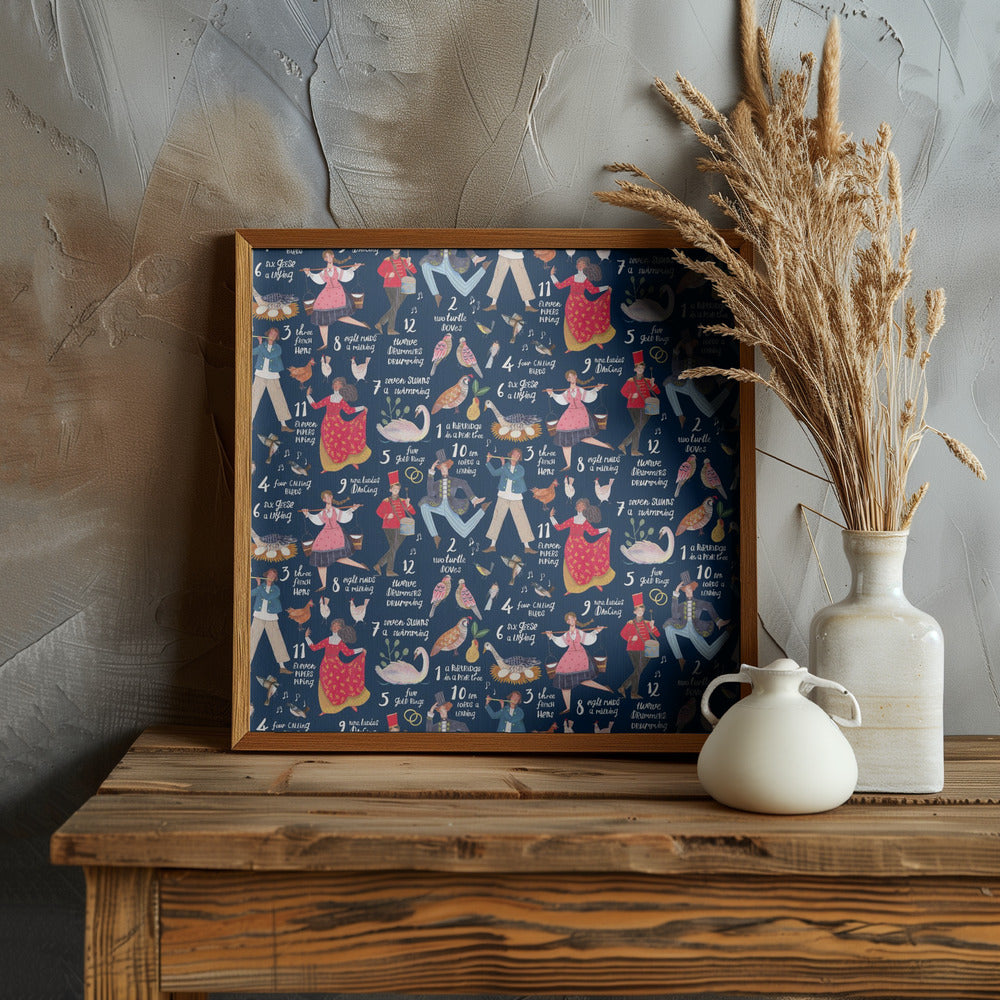 12 Days of Christmas Carol Poster