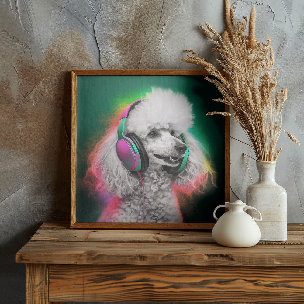 Party Poodle Poster