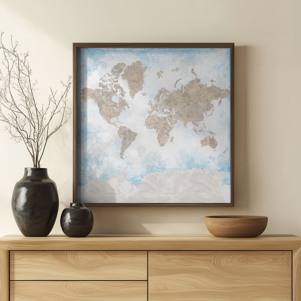 Ghada world map Poster