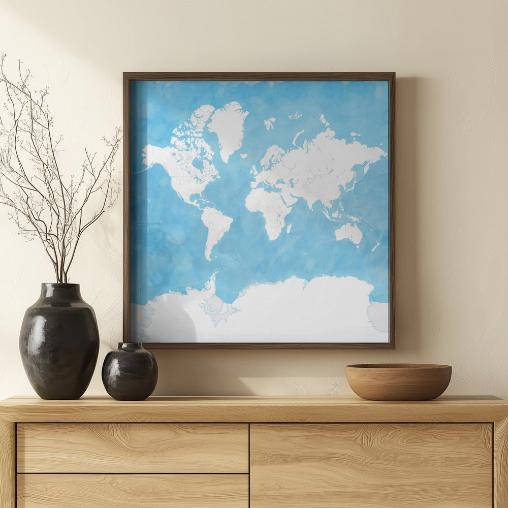 Naolin world map Poster