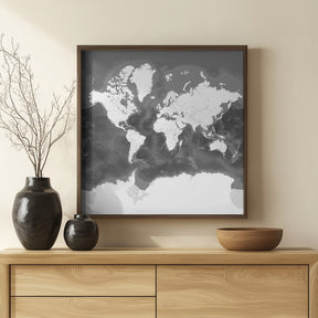 Olson world map Poster