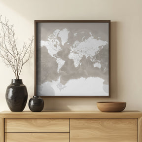 Orien world map Poster