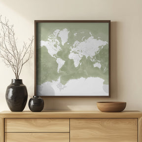 Pacheco world map Poster