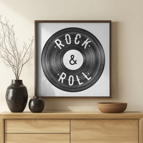 Rock Roll Print Poster