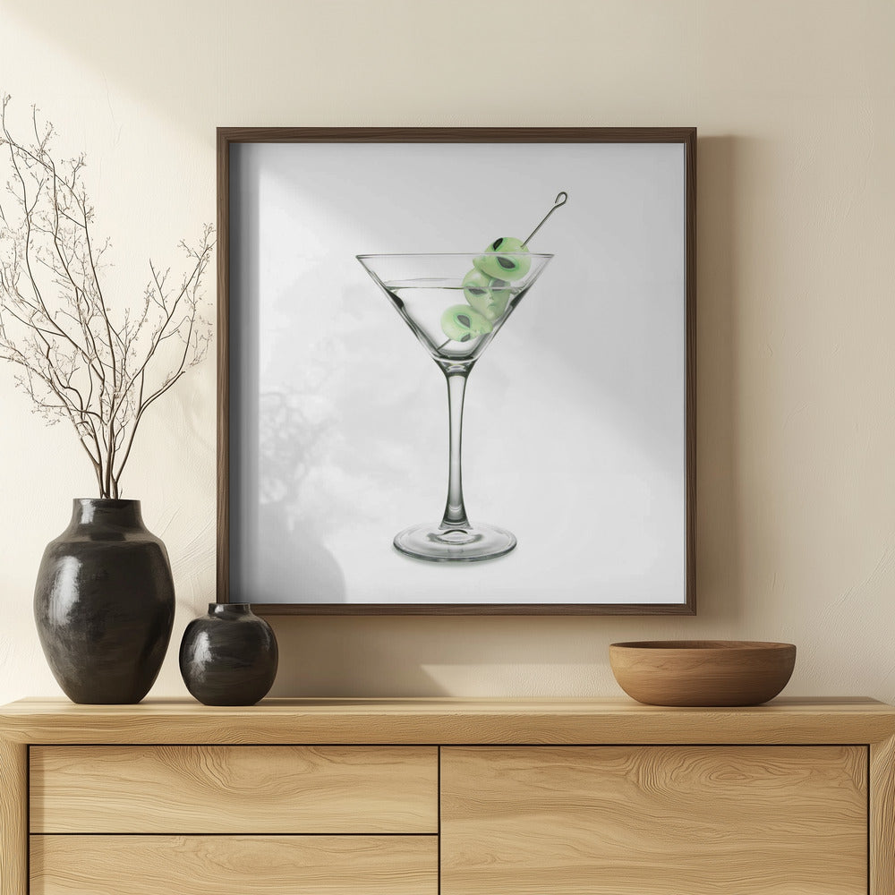 UFO Martini Poster