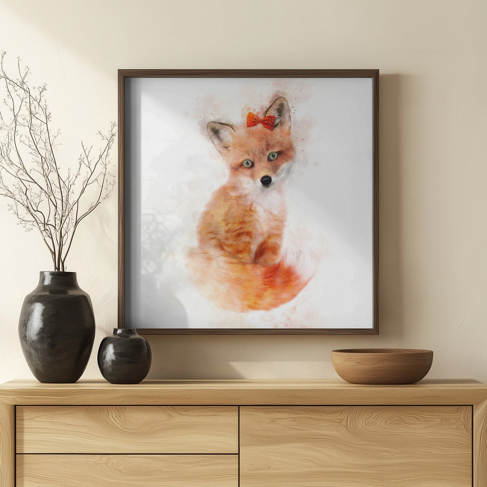 Baby Fox Poster