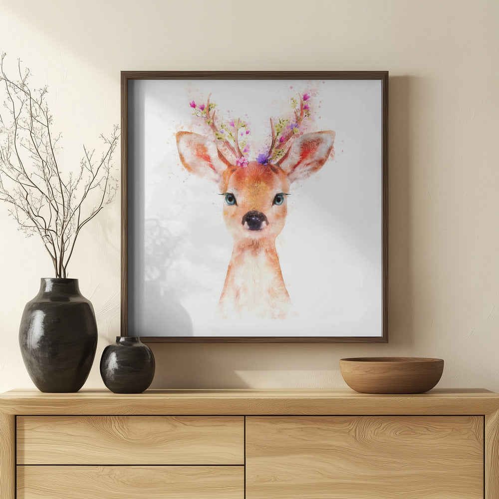 Baby Deer Poster