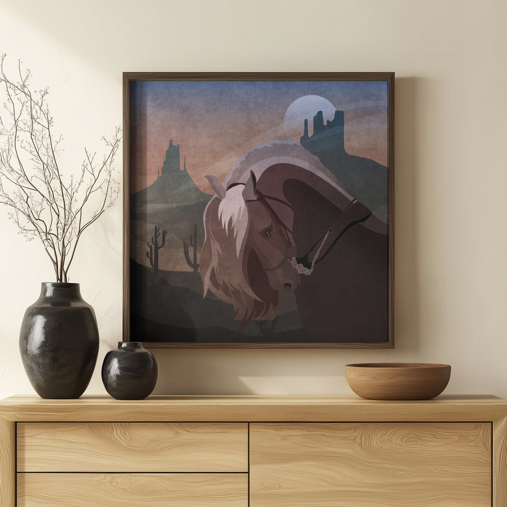 Cowboy Horse Poster