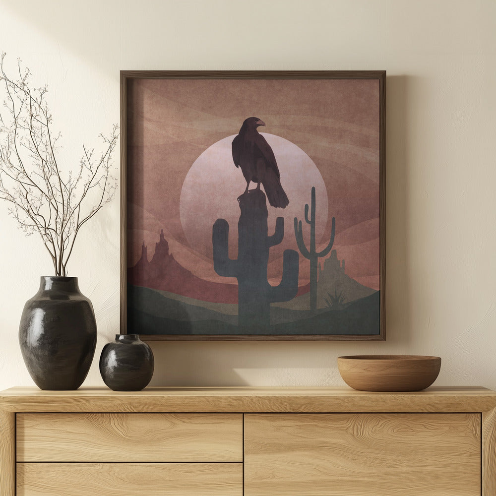 Cowboy Eagle Poster