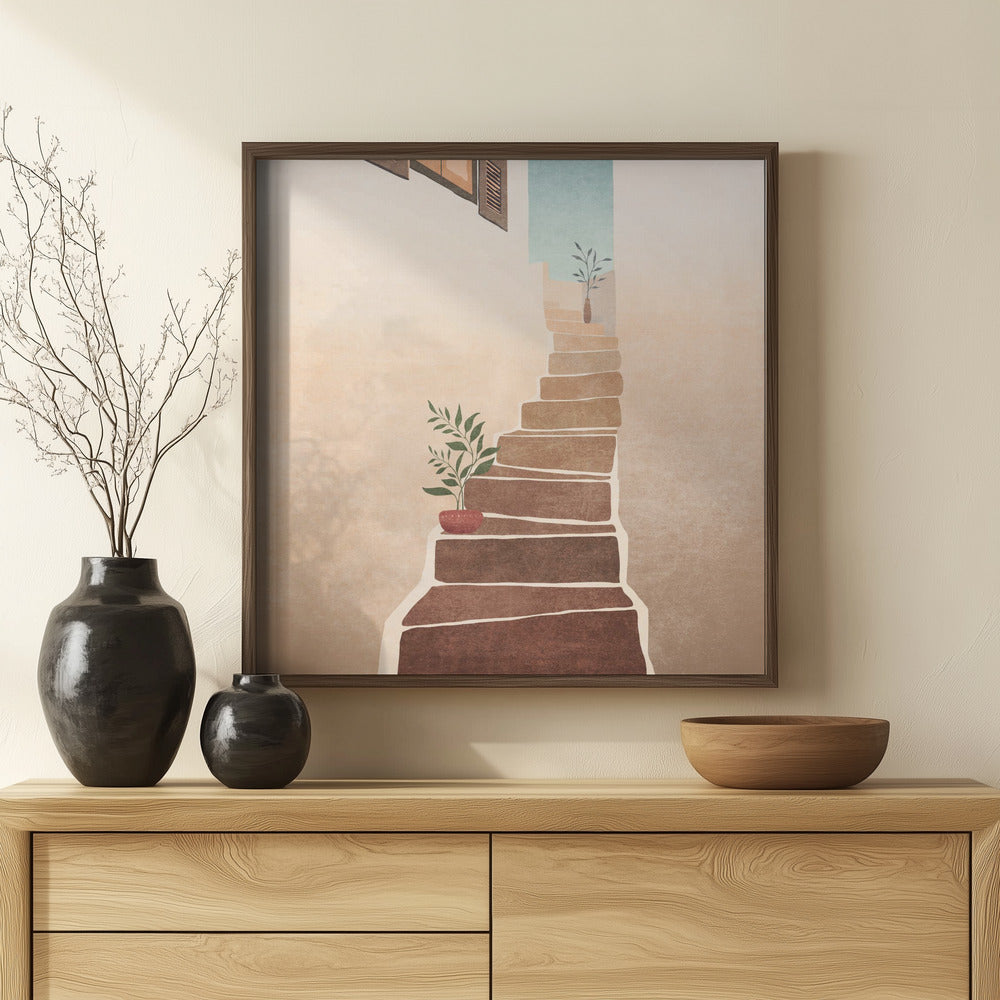 Morocco Stairs Poster