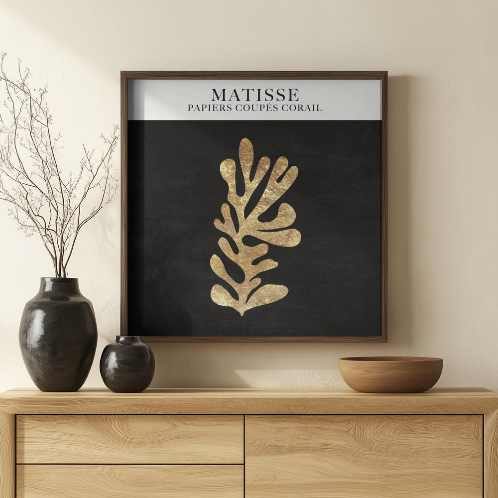 Papier Découpé Coral Poster