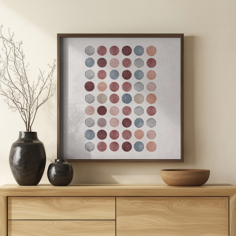 Watercolor Dots Poster