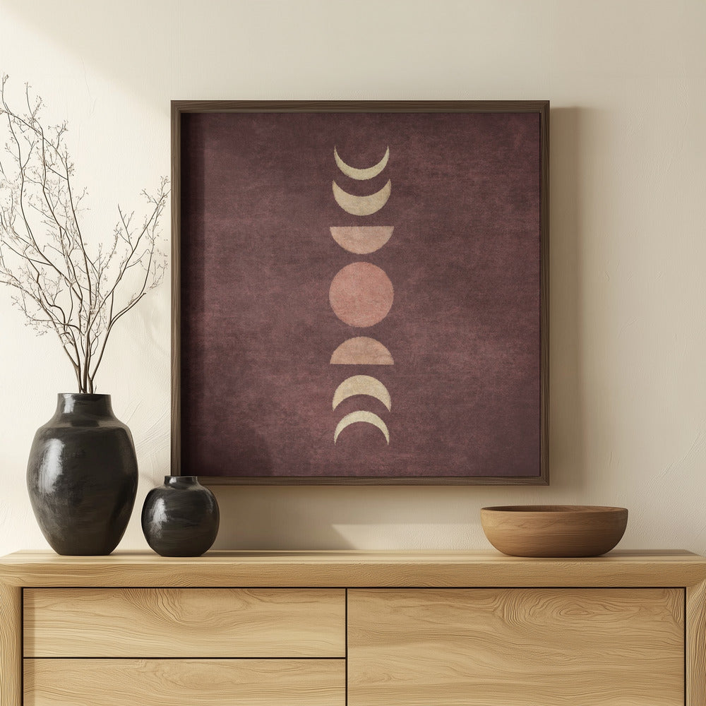 Visne Moon Phases Poster