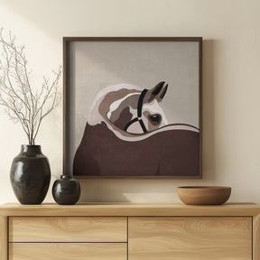 Boho Western Horse Poster