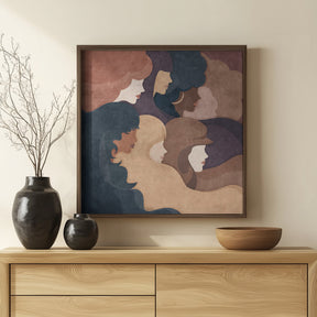 Abstract Women Poster