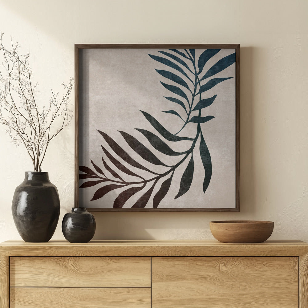 Twisted Palm Leaf Poster