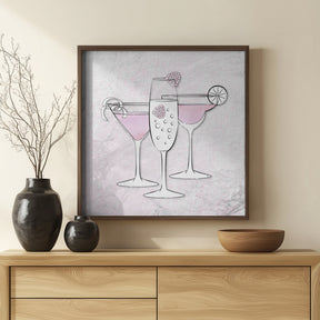 Pink Drinks Poster