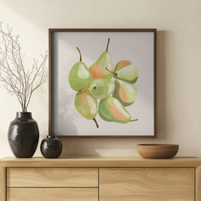 Seven pears Poster