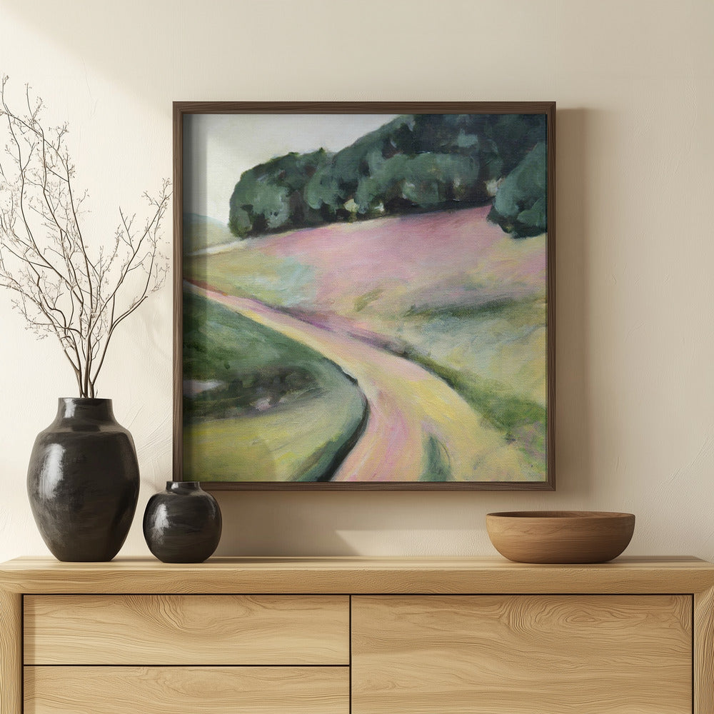 Pink Hills of Ca Poster