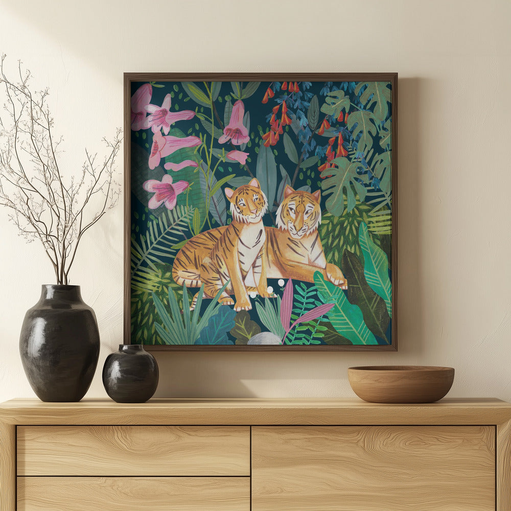 Tigers in the Jungle Poster