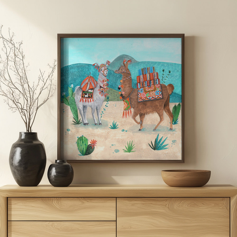 Llamas Poster