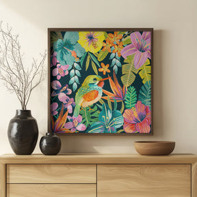 Tropical Bird Poster