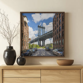 NEW YORK CITY Manhattan Bridge Poster