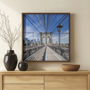 NEW YORK CITY Brooklyn Bridge Poster