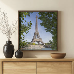 PARIS Eiffel Tower &amp; River Seine Poster