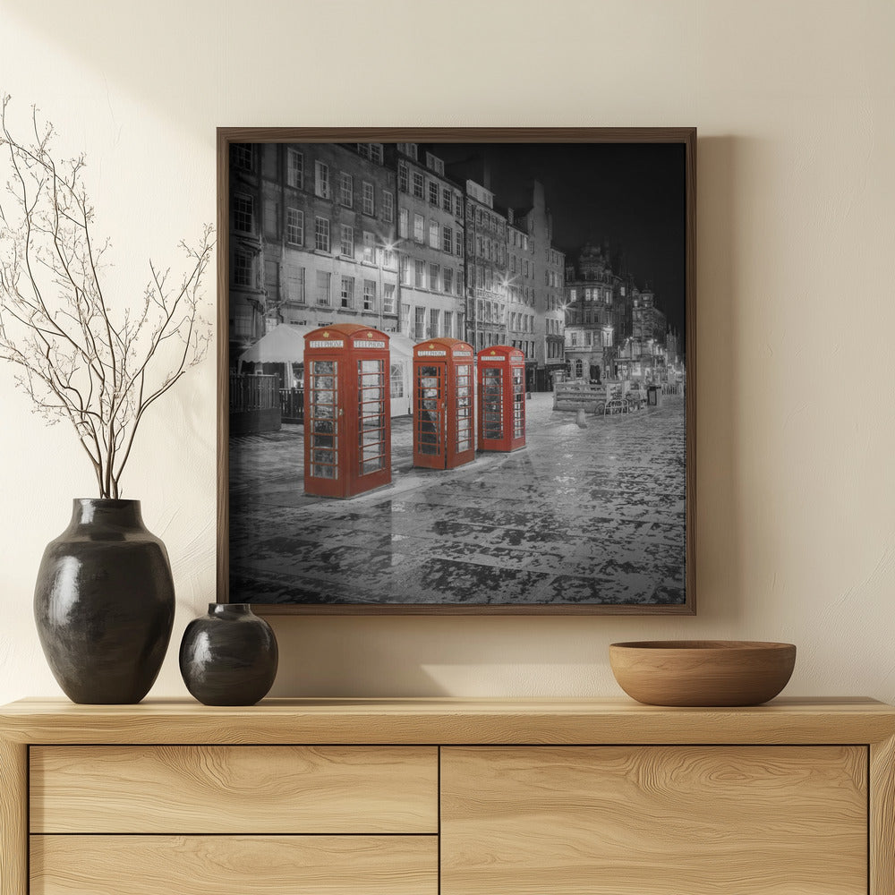 Evening impression of the Royal Mile in Edinburgh - Colorkey Poster