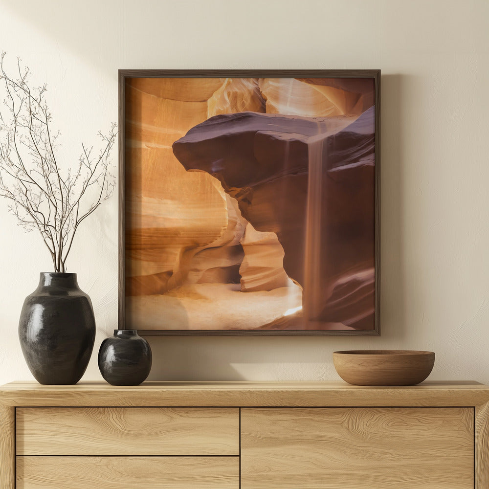 ANTELOPE CANYON Pouring Sand Poster