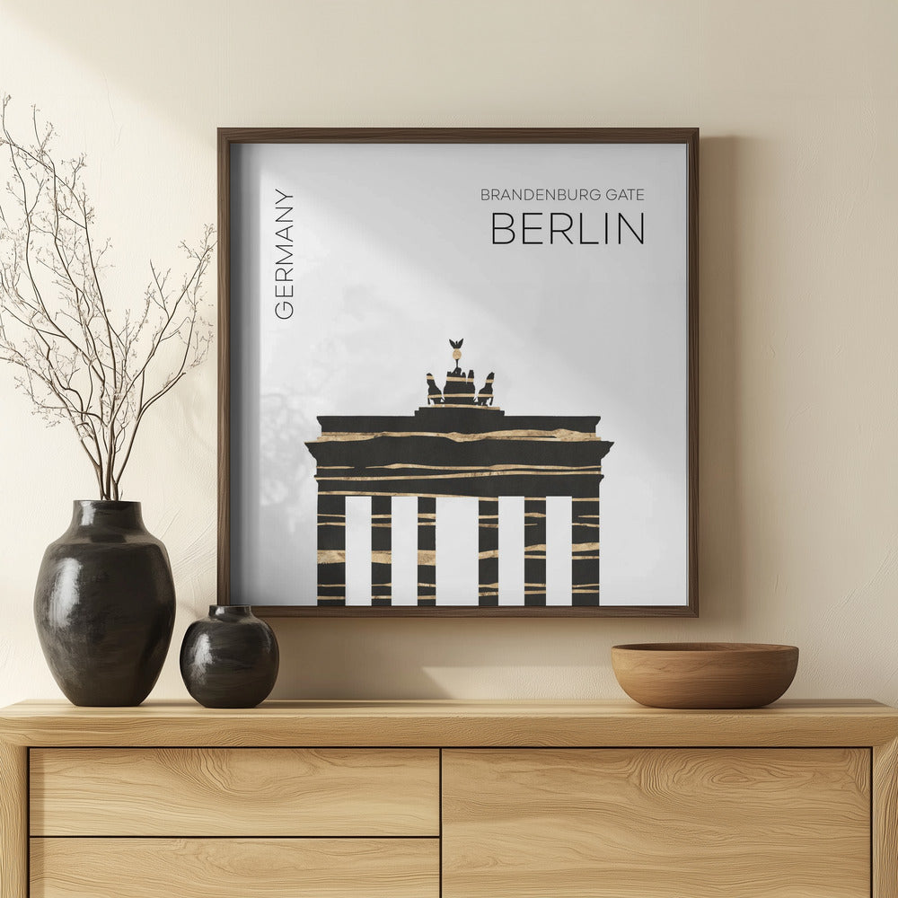 Urban Art BERLIN Brandenburg Gate Poster