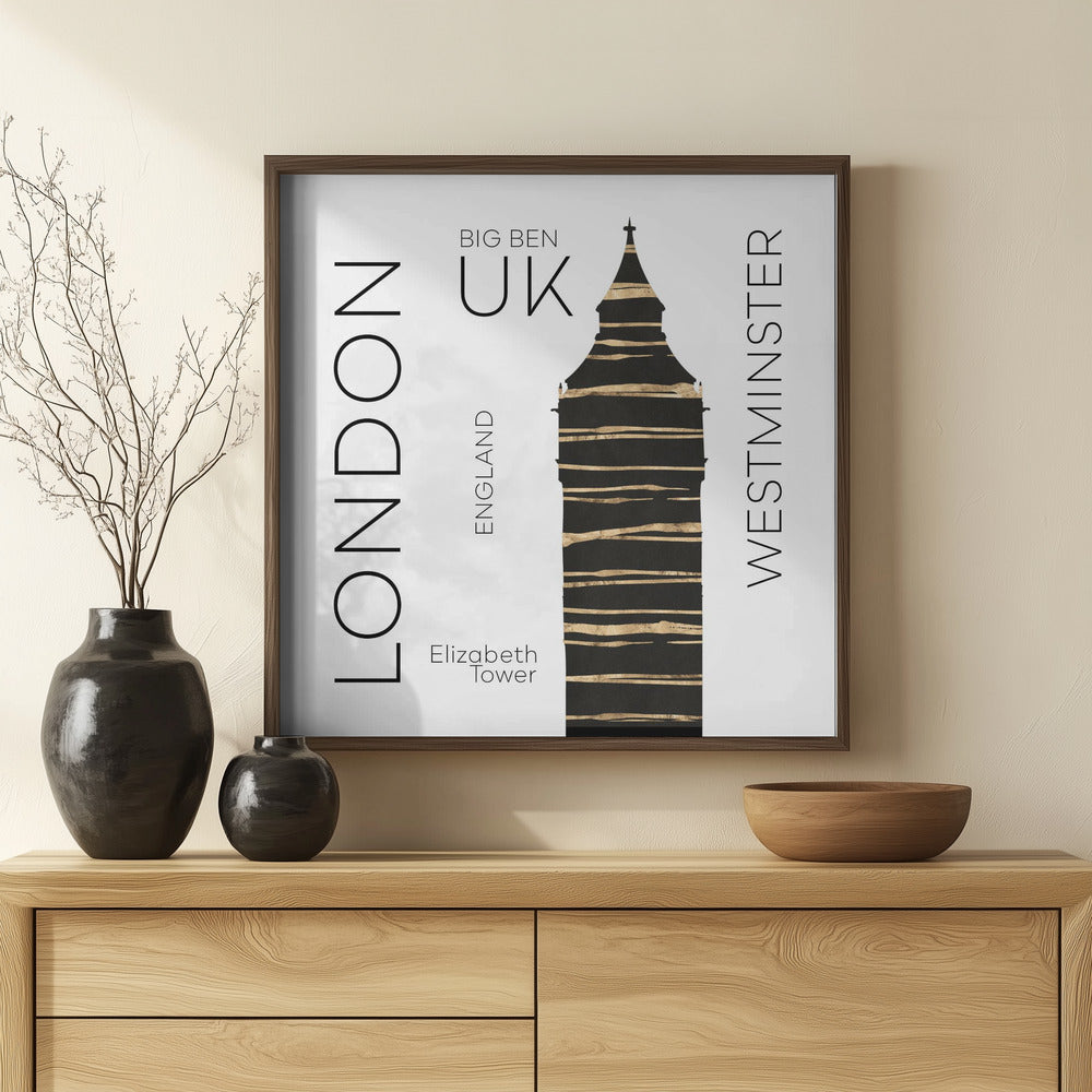 Urban Art LONDON Big Ben Poster