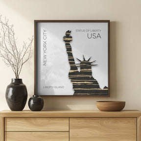 Urban Art NYC Statue of Liberty Poster