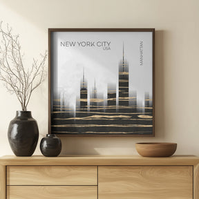 Urban Art NYC Skyline Poster