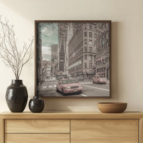 MANHATTAN 5th Avenue | urban vintage style Poster