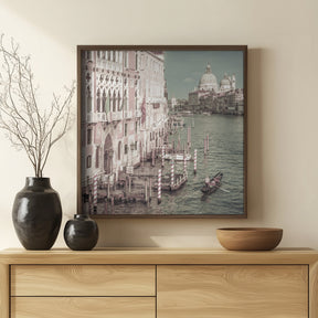 VENICE Canal Grande with Santa Maria della Salute | urban vintage style Poster