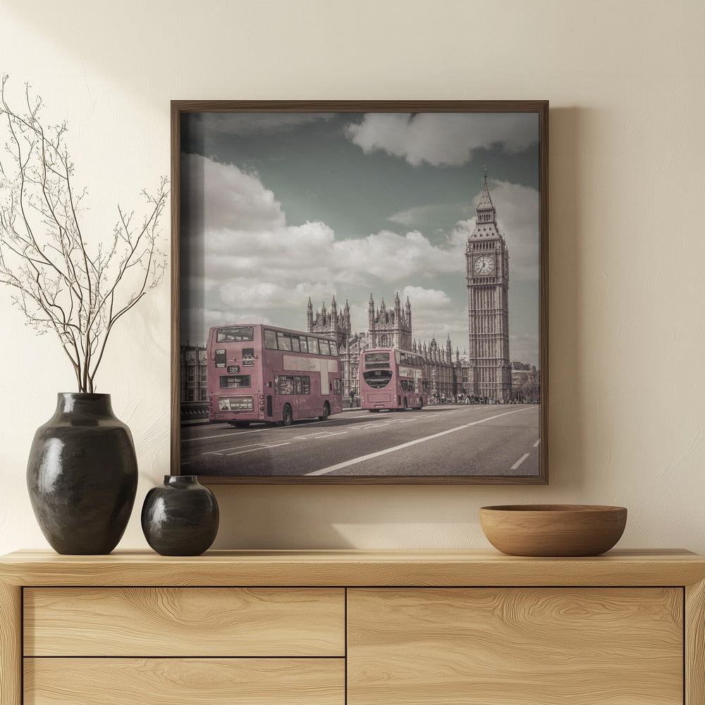 Typical London | urban vintage style Poster